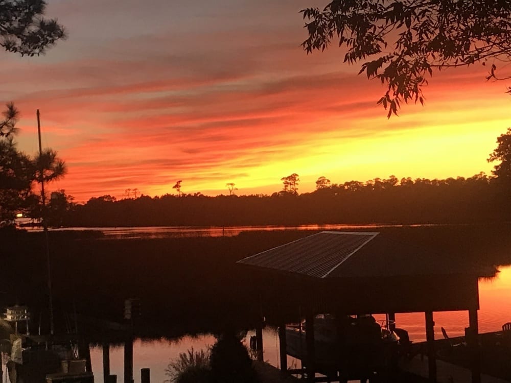 Sunset over Bayou Porteaux